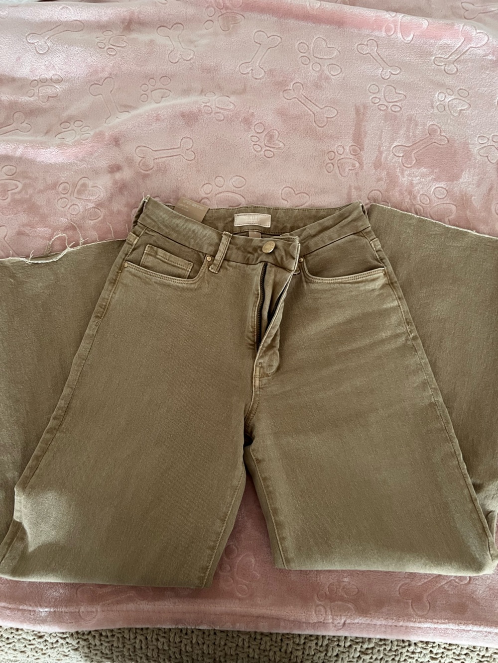 Kut from the Kloth Olive Green Skinny Jeans